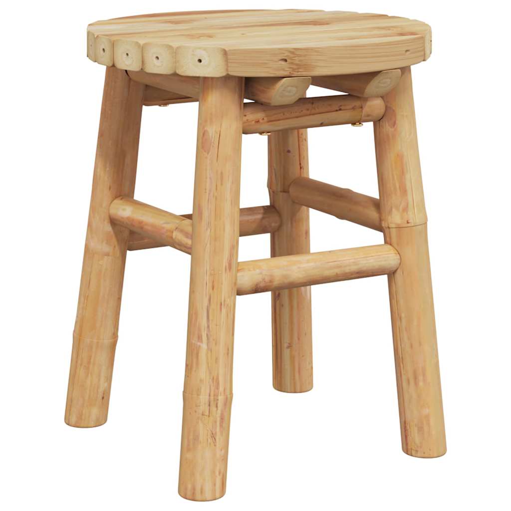 Stool Bamboo Natural 30 x 30 x 36 cm Bamboo