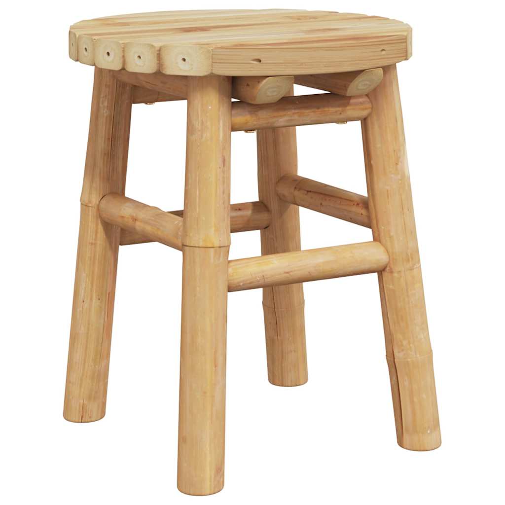 Stool Bamboo Natural 30 x 30 x 36 cm Bamboo