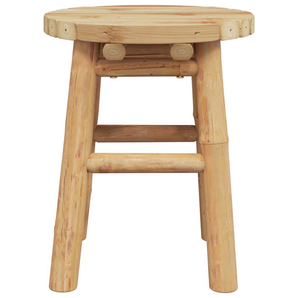 Stool Bamboo Natural 30 x 30 x 36 cm Bamboo