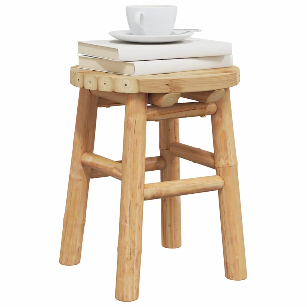 Stool Bamboo Natural 30 x 30 x 36 cm Bamboo