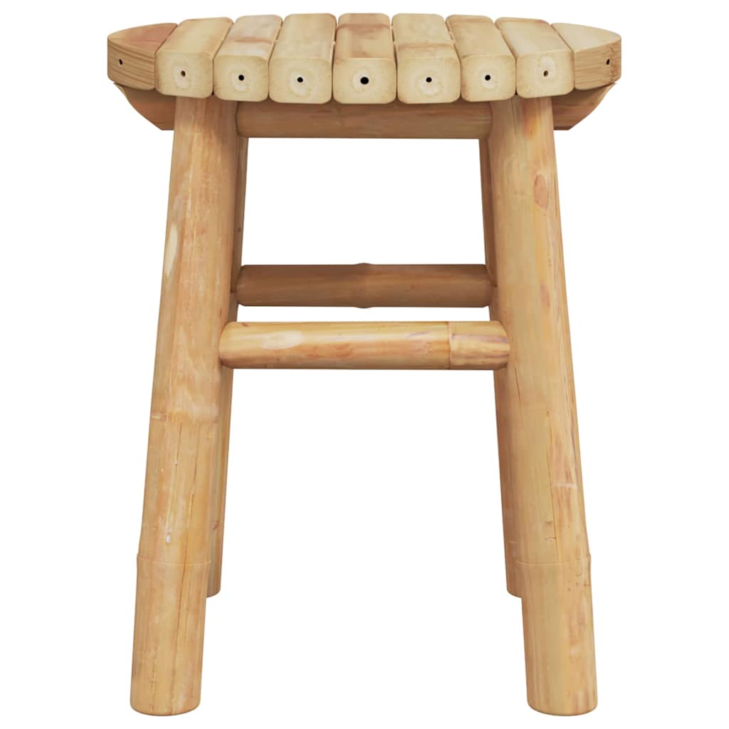 Stool Bamboo Natural 30 x 30 x 36 cm Bamboo