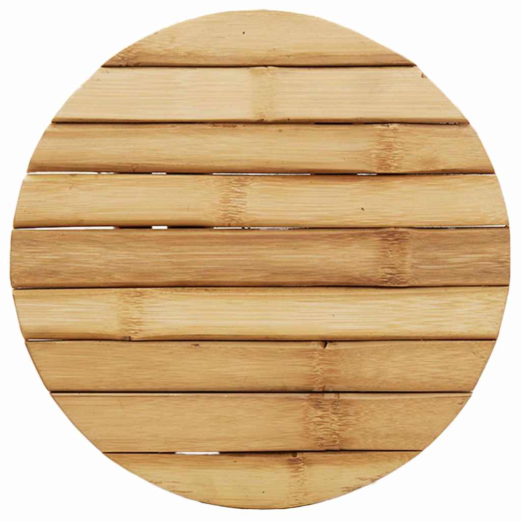 Stool Bamboo Natural 30 x 30 x 36 cm Bamboo