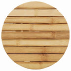 Stool Bamboo Natural 30 x 30 x 36 cm Bamboo