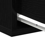 Bedside Cabinet Black Oak 40 x 30 x 30 cm Engineered Wood