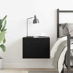 Bedside Cabinet Black Oak 40 x 30 x 30 cm Engineered Wood