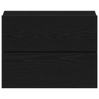 Bedside Cabinet Black Oak 40 x 30 x 30 cm Engineered Wood