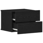 Bedside Cabinet 2 pcs Black Oak 40 x 30 x 30 cm Engineered Wood