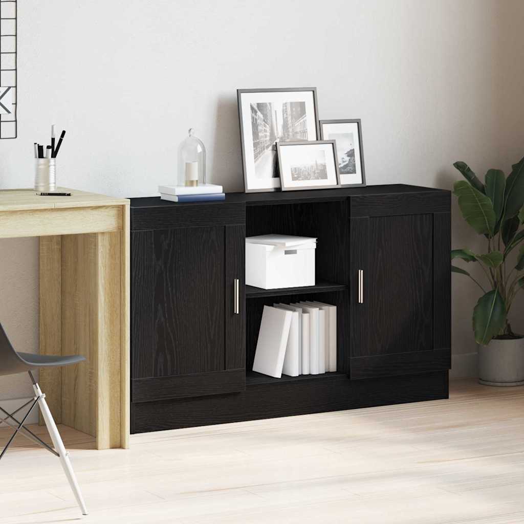 Sideboard Black Oak 120 x 30.5 x 70 cm Engineered Wood