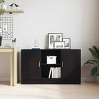 Sideboard Black Oak 120 x 30.5 x 70 cm Engineered Wood