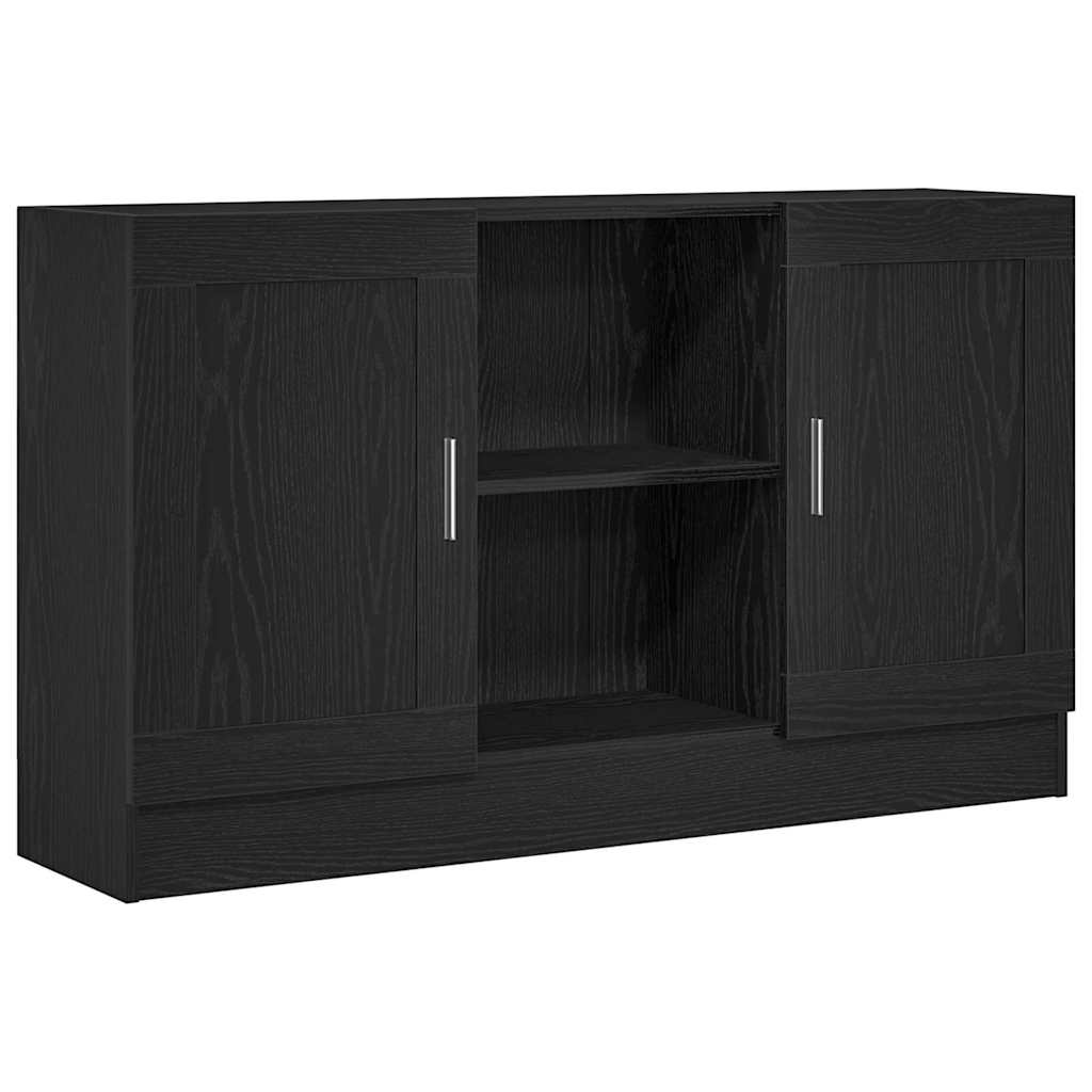 Sideboard Black Oak 120 x 30.5 x 70 cm Engineered Wood