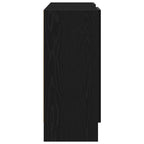 Sideboard Black Oak 120 x 30.5 x 70 cm Engineered Wood