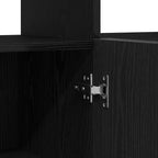 Sideboard Black Oak 80 x 35 x 75 cm Engineered Wood