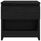 Bedside Cabinet Black Oak 40 x 30 x 39 cm Engineered Wood