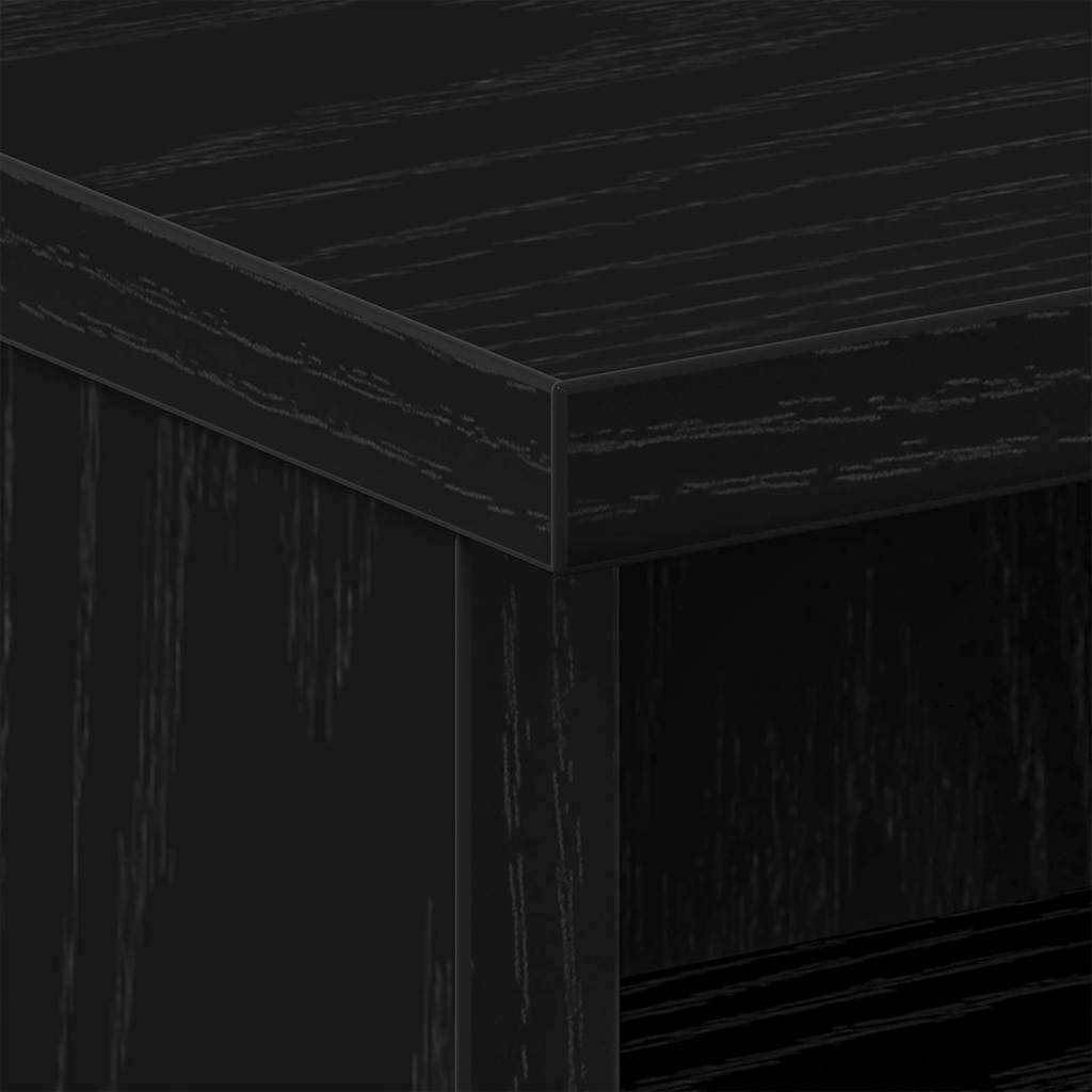 Bedside Cabinet 2 pcs Black Oak 40 x 40 x 50 cm Engineered Wood