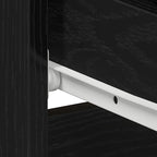 Bedside Cabinet with Drawer 2 pcs Black Oak 50 x 40 x 43.5 cm