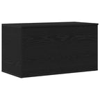 Storage Box Black Oak 84 x 42 x 46 cm Engineered Wood