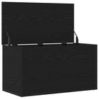 Storage Box Black Oak 84 x 42 x 46 cm Engineered Wood