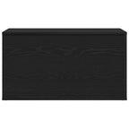 Storage Box Black Oak 84 x 42 x 46 cm Engineered Wood