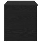 Storage Box Black Oak 84 x 42 x 46 cm Engineered Wood