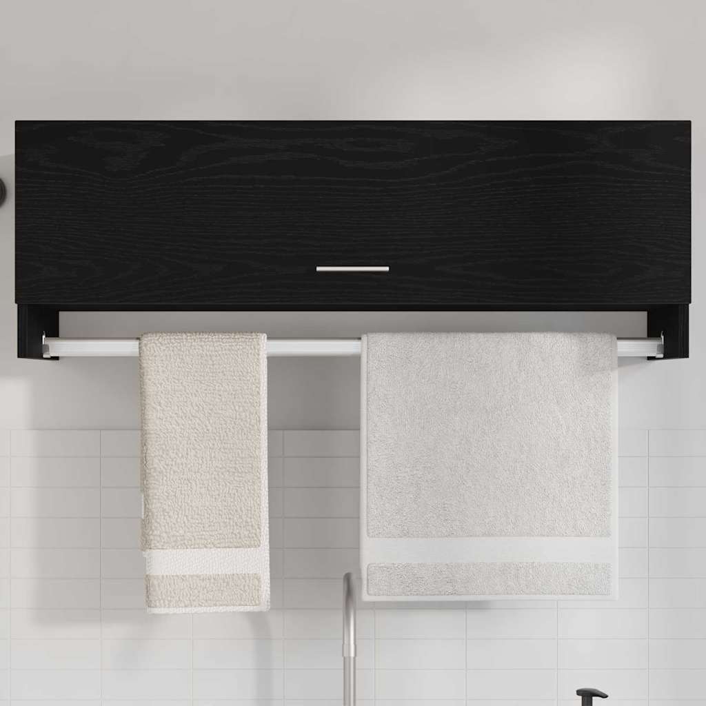 Wardrobe Black Oak 100 x 32.5 x 35 cm Engineered Wood