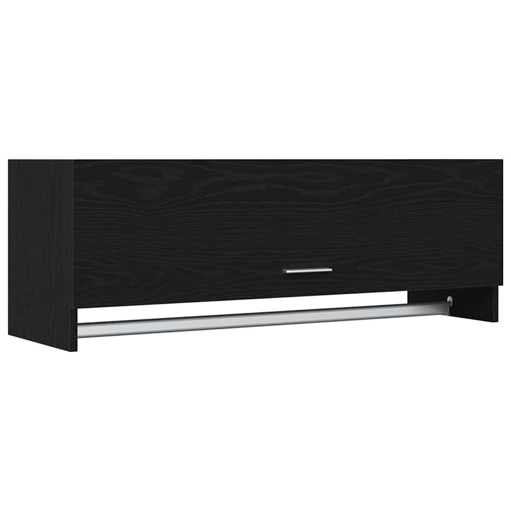 Wardrobe Black Oak 100 x 32.5 x 35 cm Engineered Wood