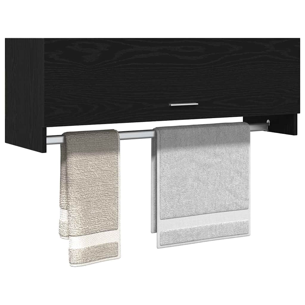 Wardrobe Black Oak 100 x 32.5 x 35 cm Engineered Wood