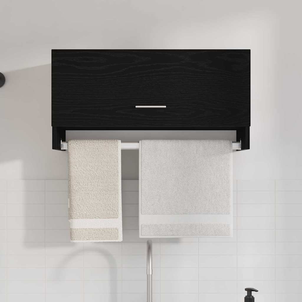 Wardrobe Black Oak 70 x 32.5 x 35 cm Engineered Wood