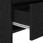 Sideboard Black Oak 105 x 30 x 70 cm Engineered Wood