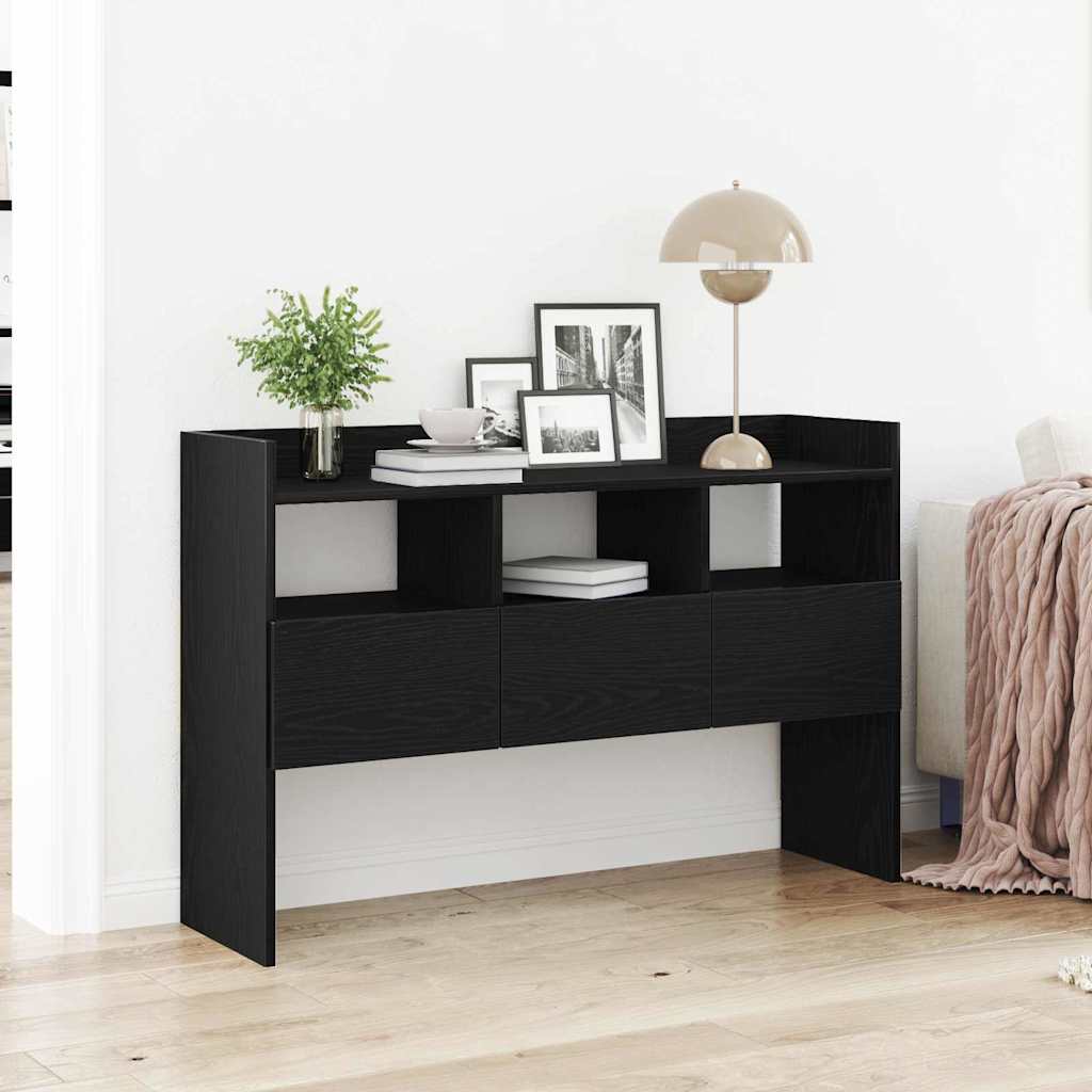 Sideboard Black Oak 105 x 30 x 70 cm Engineered Wood