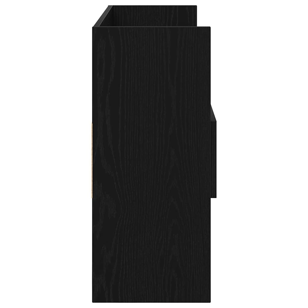 Sideboard Black Oak 105 x 30 x 70 cm Engineered Wood