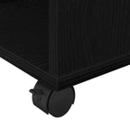 Storage Cabinet Black Oak 60 x 35 x 75 cm Engineered Wood