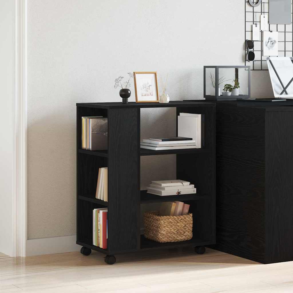 Storage Cabinet Black Oak 60 x 35 x 75 cm Engineered Wood
