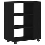 Storage Cabinet Black Oak 60 x 35 x 75 cm Engineered Wood
