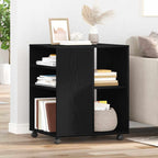 Storage Cabinet Black Oak 60 x 53 x 72.5 cm Engineered Wood