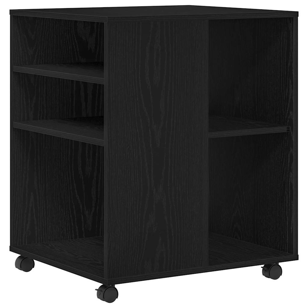 Storage Cabinet Black Oak 60 x 53 x 72.5 cm Engineered Wood