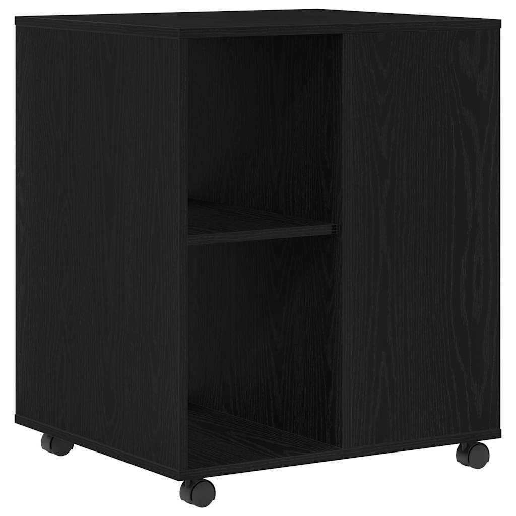 Storage Cabinet Black Oak 60 x 53 x 72.5 cm Engineered Wood