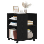 Storage Cabinet Black Oak 60 x 53 x 72.5 cm Engineered Wood