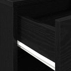 Storage Cabinet Black Oak 46 x 36 x 59 cm Engineered Wood