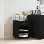 Storage Cabinet Black Oak 46 x 36 x 59 cm Engineered Wood