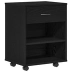 Storage Cabinet Black Oak 46 x 36 x 59 cm Engineered Wood
