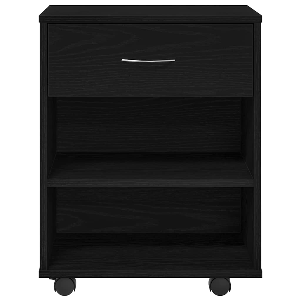 Storage Cabinet Black Oak 46 x 36 x 59 cm Engineered Wood