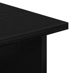 Rolling Cabinet Black Oak 60 x 45 x 55 cm Engineered Wood
