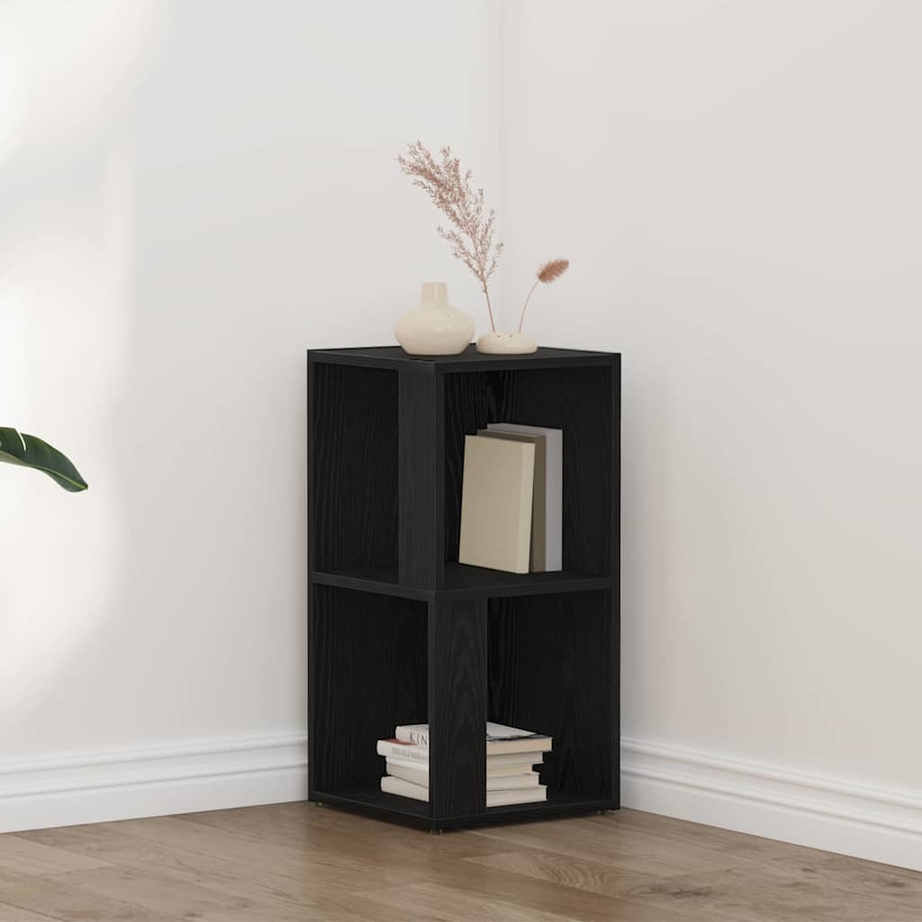 Corner Shelves Black Oak 33 x 33 x 67 cm Engineered Wood