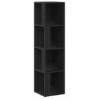 Corner Shelves Black Oak 33 x 33 x 132 cm Engineered Wood