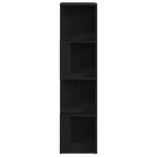 Corner Shelves Black Oak 33 x 33 x 132 cm Engineered Wood
