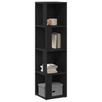 Corner Shelves Black Oak 33 x 33 x 132 cm Engineered Wood