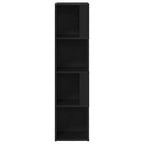 Corner Shelves Black Oak 33 x 33 x 132 cm Engineered Wood