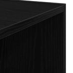 Corner Shelves Black Oak 33 x 33 x 164.5 cm Engineered Wood