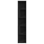 Corner Shelves Black Oak 33 x 33 x 164.5 cm Engineered Wood