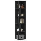 Corner Shelves Black Oak 33 x 33 x 164.5 cm Engineered Wood